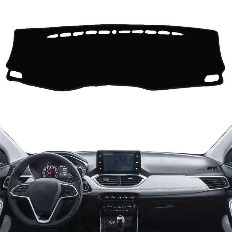 

For Chevrolet Captiva Anti-UV Dash Cover Mat Sunshield Pad Car Dashboard Protect Carpet Rug Accessories Black(Black Edge)