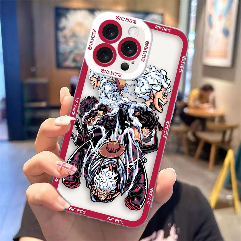 

One P-Piece Luffy Zoro Gear 5 Cover Clear Phone Case For Redmi Note 15 14 13 12 11 11T 11S 10 9 10S 9S 8 Pro Max Plus Shell Case Redmi NOTE11(11S)4G