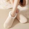 Thickened Lamb Fleece Socks Non-slip Bottom Sleeping Slipper Socks Winter Warm Sock  Autumn Winter