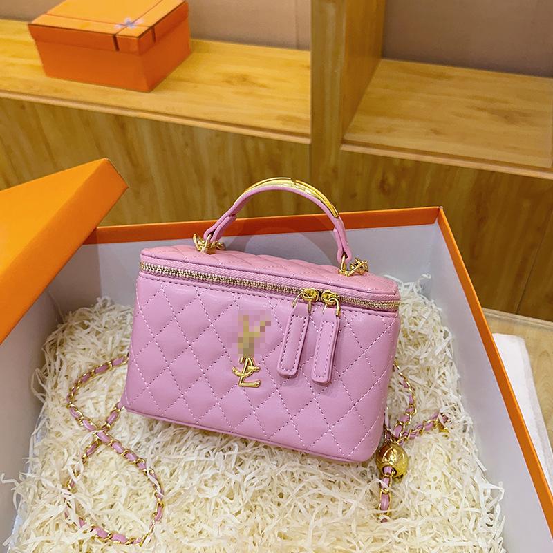 Neue vielseitige Argyle-Ketten-Umhängetasche mit Stickerei