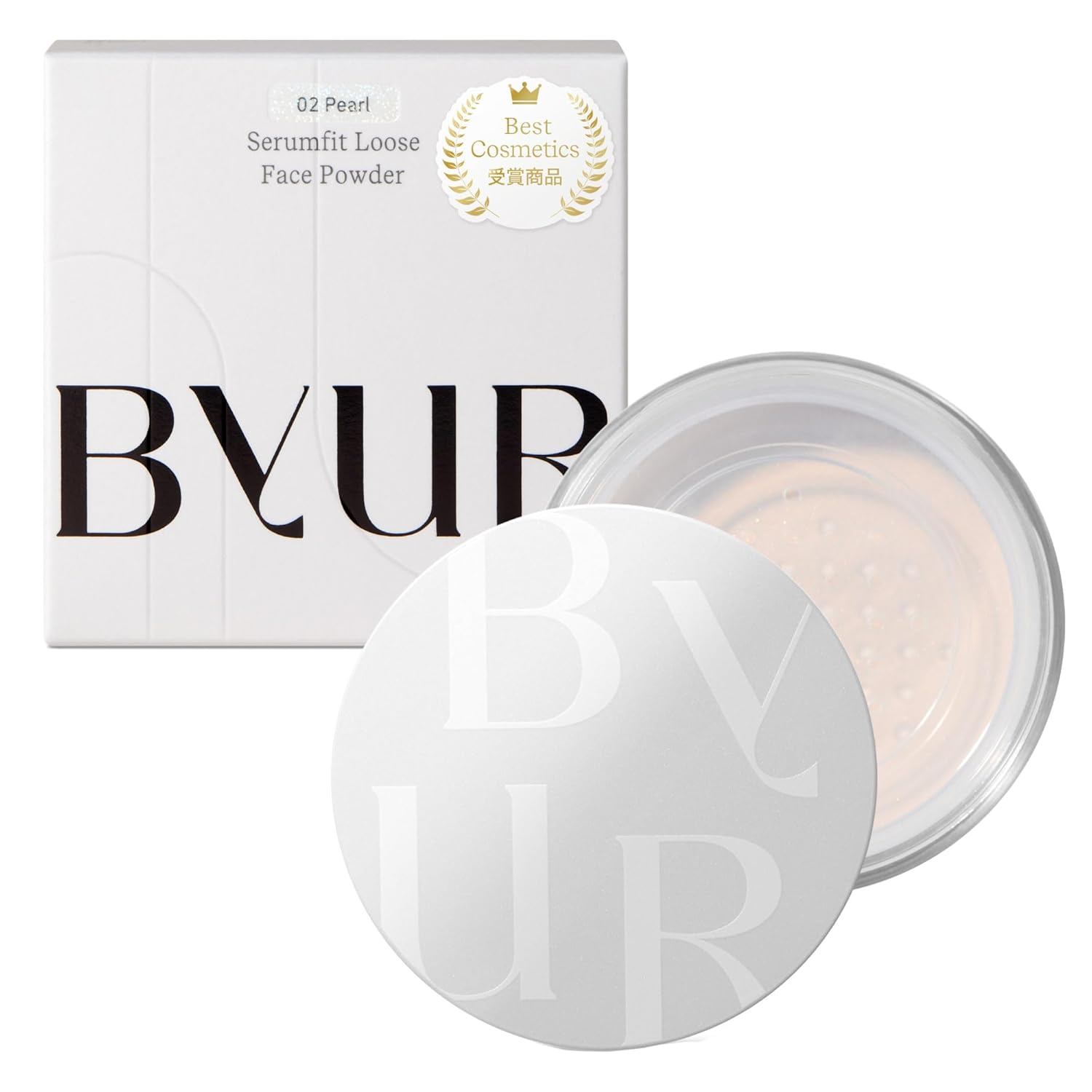 ByUR Face Powder Loose Moist Hydration Prevents Breakage Pore Coverage Korean Popular Serum Fit (Silky Pearl 02 Pearl)