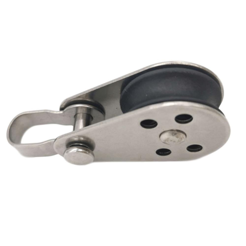 Stainless Steel Pulley Bearing Lifting Wheel Tools Fixed Traction Pulley Kayak Boat Accessories