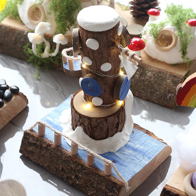 Little Treehouse DIY Kit: Semi-finished Wooden Toy for Creative Kindergarten Assembly