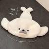 Cute Cartoon White Seal Design Plush Adult Children Hat For Cold Weather