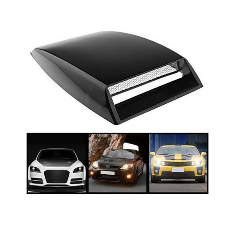 1X White ABS Aluminum Grille Mesh Universal Decorative Car 3D Air Flow Sticker