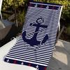 Nautical Anchor Nautical Style Towel Quick Drying Beach Towels Are Suitable For Swimming Pools Camping Yoga And The Gym