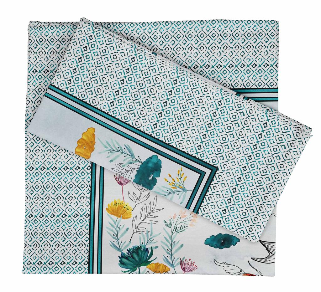 Vargottam Luxury Collection Dinner Table Linen Decor Cotton Napkin Printed Fabric Reusable Napkins Set Of 12, 20" X 20" -