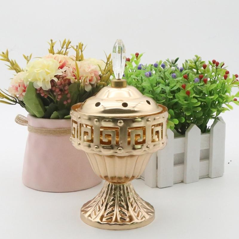 Gold Vintaged Frankincense Holder Stand For Aromatherapies Home Church Decoration