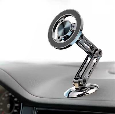 720 Rotate Metal Magnetic Car Phone Holder Foldable Magsafe Phone Stand Air Vent Magnet Mount GPS Support For All Phones