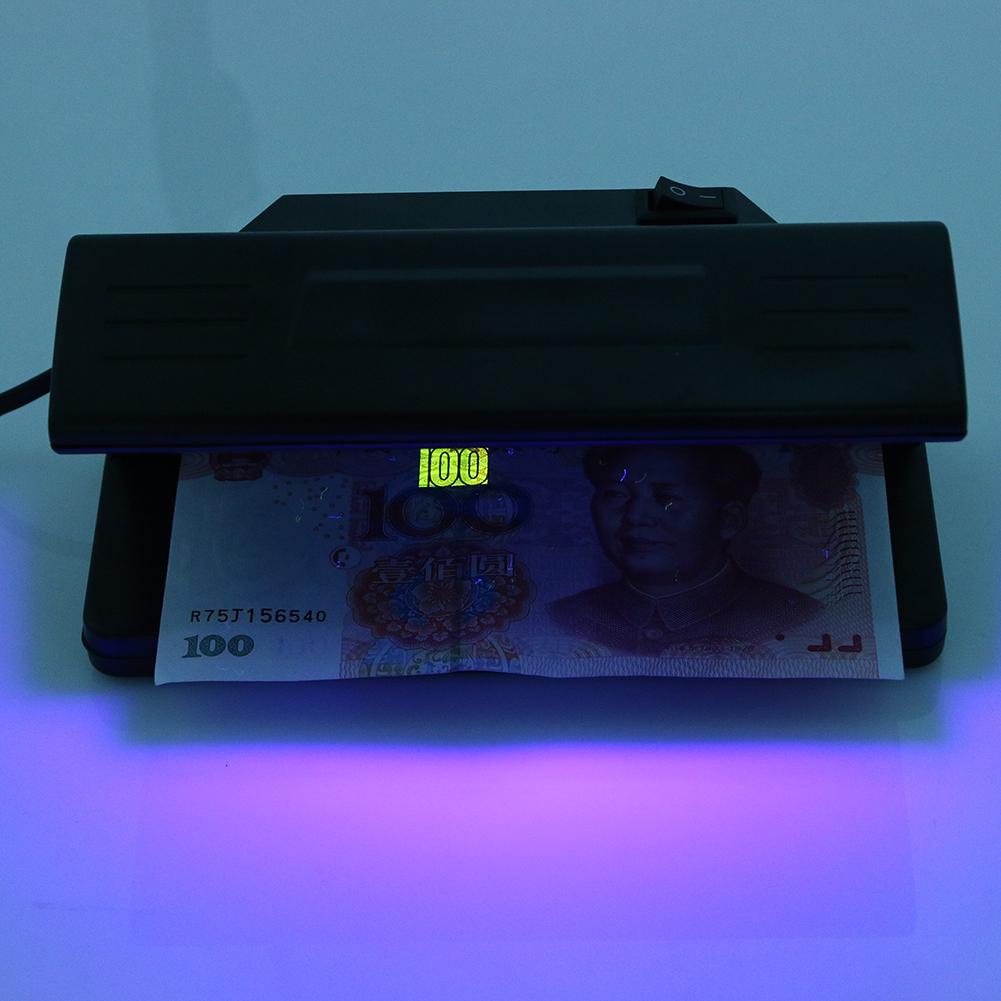 Desktop Falschgeld Banknotenzähler Detektor UV-Licht Praktisch Schein Bargeld Banknoten Währung Falschgeld Detektor Prüfer EU