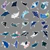 50 Pictures of Manta Rays with Personality Cool Marine Life Decorative Water Cup Suitcase Skateboard Creative Cartoon Stickers