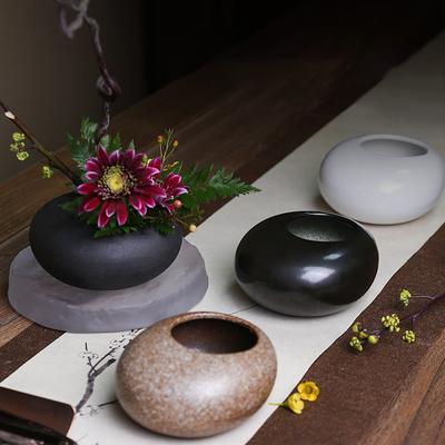 Keramická váza Japonský styl Ikebana Kenzan Zen Čajový obřad Čajový stolek Váza na aranžování květin Květinové umění Nástroj pro fixní aranžování