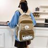Schultasche klein frisch Schultasche weiblich Mittelschüler große Kapazität transparent Schmerzbeutel Rucksack süß Highschool-Schüler Reise