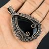 Black Onyx Jewelry, 999 Copper Wire Wrapped Pendant Handmade Gemstone Jewelry, Gifts For Wife Brand New Pendant