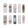 Halloween Spider 3D Three-Dimensional Wearing Nail French Manicure Long Wearing Nail Piece Press On Nails