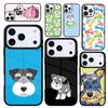 Capa Case for iPhone 17 Air 16 Pro Max 15 Plus 11 13 Mini 14 12 Back Phone Cover Cute Pet Dog Miniature Schnauzer
