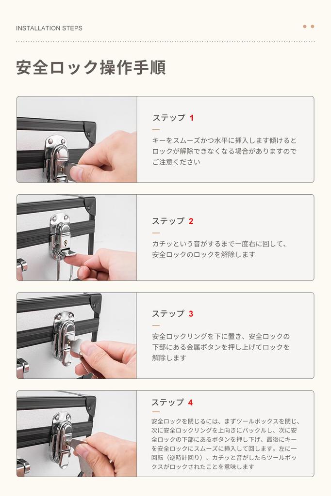DODOGOD New Aluminum Alloy Tool Box Storage Box with Removable Dividers Multifunctional Tool Box Aluminum with Lock Attache Case Valuables Storage Box