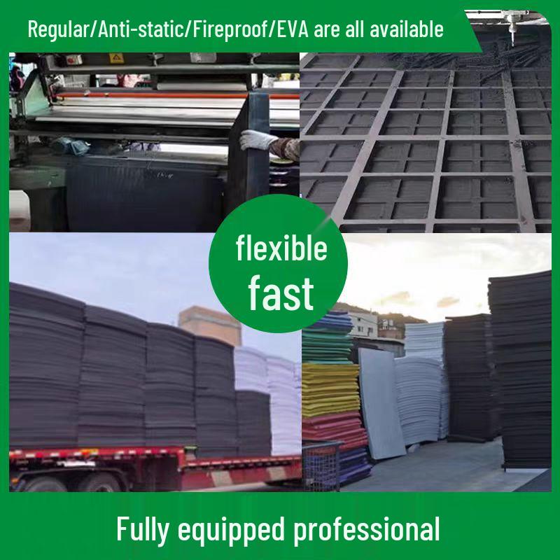 Rouleau de Mousse EVA Noir et Blanc: Feuille d'éponge haute élasticité, haute densité, antistatique 38° & 60°.