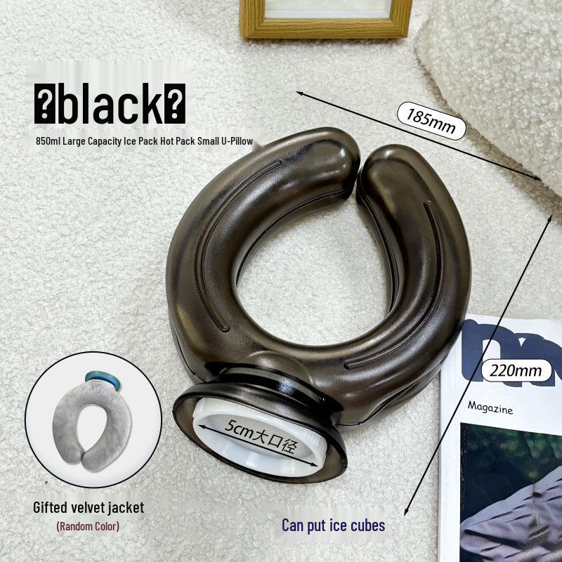 Doppelverwendbare U-förmige Nackenstütze: Heiß-/Kaltwasserflasche & Eisbeutel für Ganzjahreskomfort