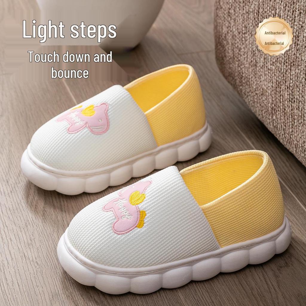 Women's High-Top Cotton Slippers, Winter Non-Slip Indoor/Outdoor, Thick Plush, Full-Wrap, Casual Warm Shoes