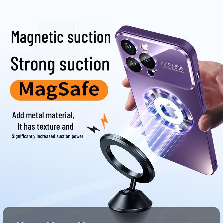 IPhone 16 Pro Max Mattglas Magnetische Schutzhülle, Anti-Fingerabdruck, Auslaufsicher