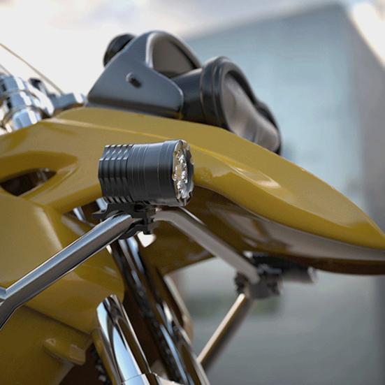 Motocyklový LED světlomet 3200 vysoce lumenů Super jasný IP67 Vodotěsný 6000K Univerzální Snadná instalace Výměna motocyklového světlometu