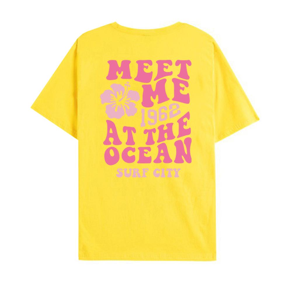 Футболка Ocean Beach Футболка Meet Me At The Ocean Эстетическая одежда Модные рубашки — фото 6