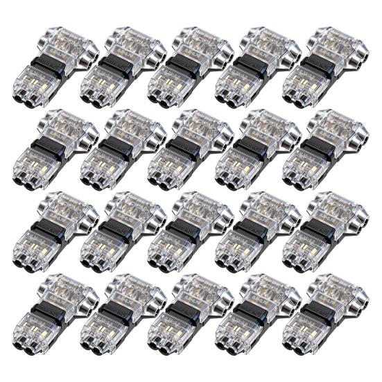 10/20Pcs Low Voltage Wire Connector 3 Way 2 Pin T Tap Wire Connectors Solderless No Stripping LED Strip 20-24 AWG Wire Connectors