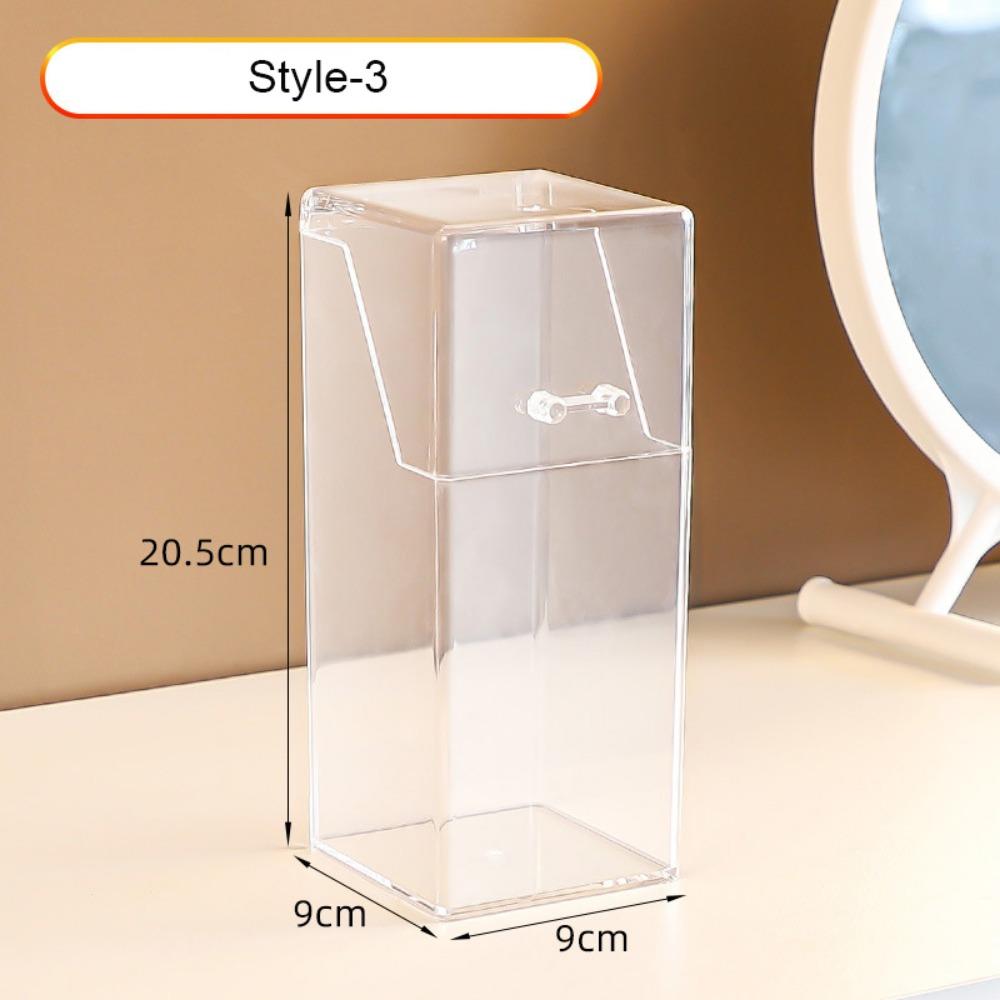 Acrylic Makeup Brush Holder Transparent Beauty Brush Container  Vanity Table