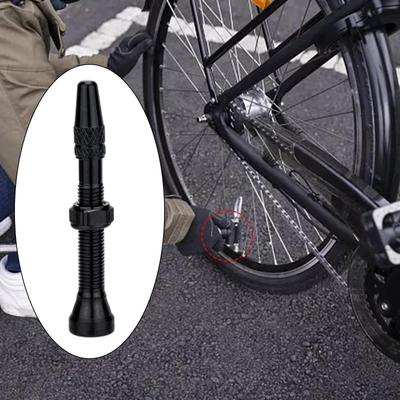 Schlauchlose Ventilschaft, Aluminiumlegierung Fahrrad Vakuumreifen Düse Felgenverlängerung Ventilkern
