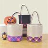 Halloween Candy Bucket with Handle Large Capacity Portable Cloth Candy Basket For Candy Treats Holiday Party Decoration