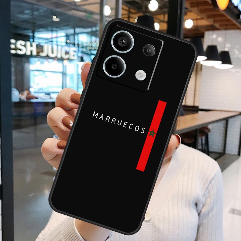 Morocco Map Flag Case For Xiaomi Redmi Note 15 Pro Plus 10 11 12 13 14 Pro Redmi 15 15C 10C 12C 13C 14C Cover
