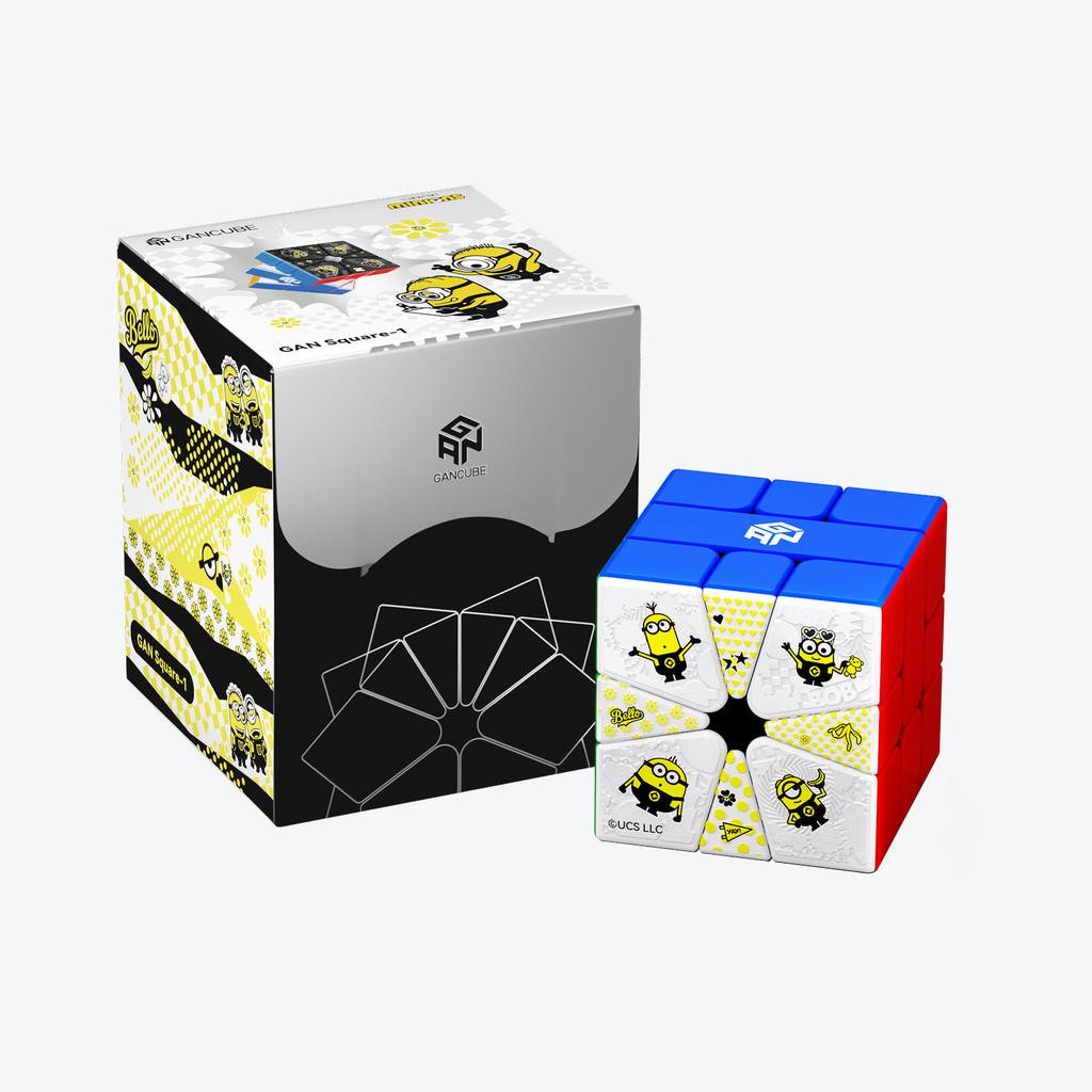 Gan Sq1 Black Top Uv Magnetic Speed Cube For Competition And Skill Practice