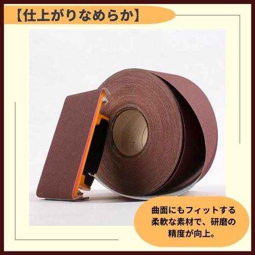 Ideamall Sandpaper Roll, Polishing Roll, Sanding Cloth, 10cm Wide, 5m Long (120#)