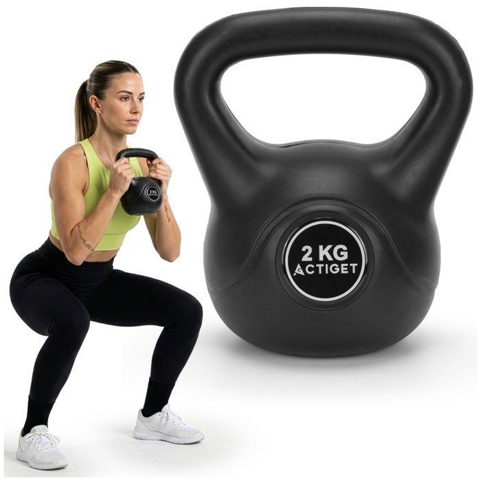 Kettlebell - SPRINGOS - 2 kg - Poignée ergonomique - ABS - Idéale débutants/femmes