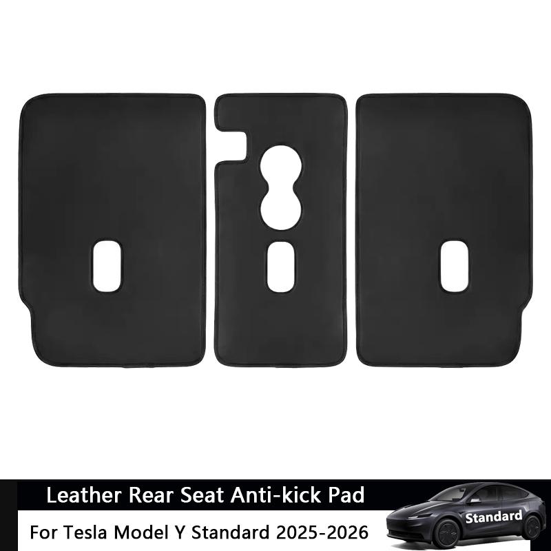 For Tesla Model Y Juniper Standard 2026 Rear Trunk Mat Leather Seat Backrest Protector All Weather Cargo Liner Anti Dirty Mat