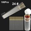 100Pcs New Multi-size Sewing Needle Stainless Steel 22/24/26# Cross Stitch Needle Tail Embroidery Fabric DIY Craft Tool