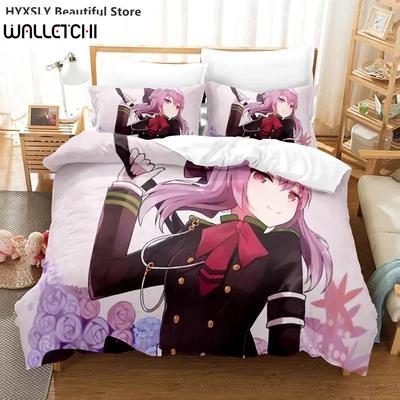 Black Butler Anime Zestaw Pościeli Poszwa na Kołdrę Poszewki na Poduszki Pojedynczy Bliźniak Pełny Queen King Dzieci Nastolatki Zestawy Poszewek na Kołdrę 3D Pościel