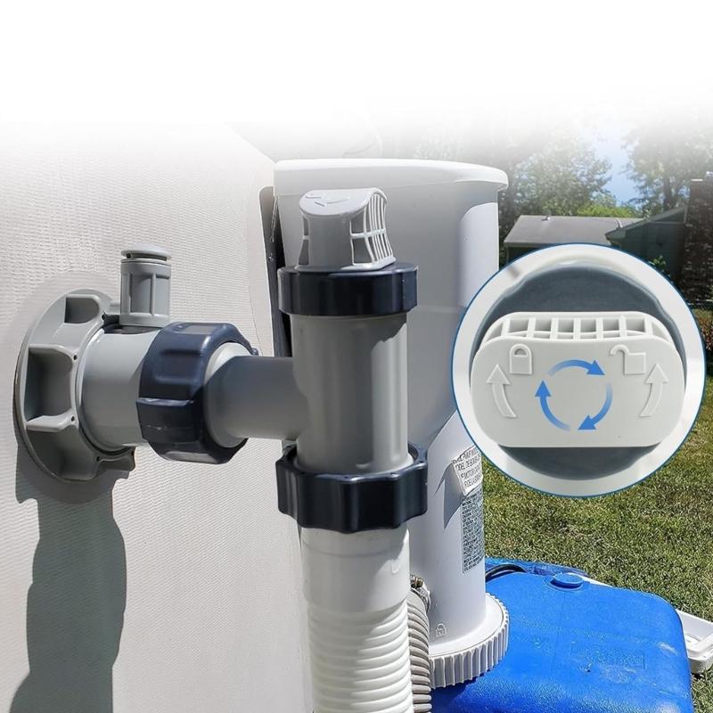 Pool Hose Plunger Valved Kit Filter Maintenance Water Control Above Ground Pool Pump for 26301T 26323CA 26331CA 26341W