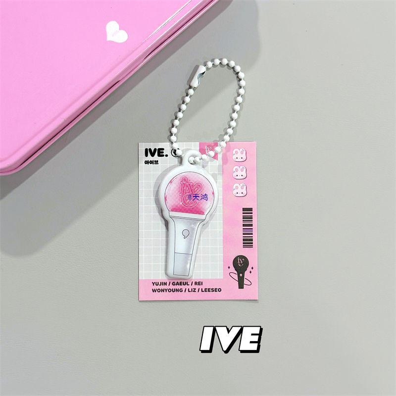Mini Idol Support Lightstick Keychain Pendant for Backpacks and Schoolbags