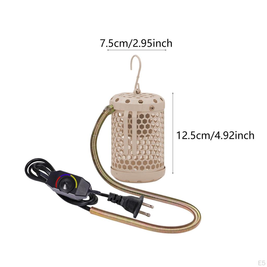 For Reptile Heat Lamp (warm Light Only), Emitter with Spring Cover, Heater Cover