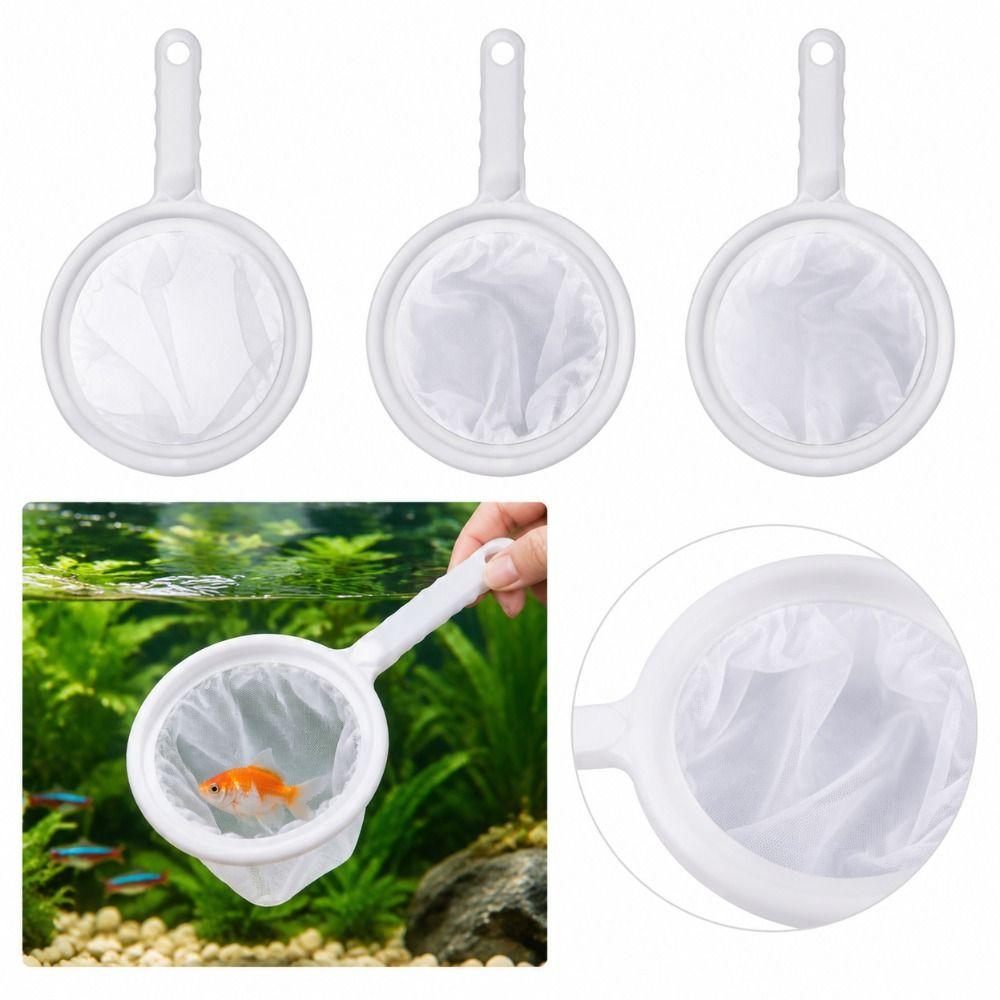Plastic Frame Fish Tank Net Long Handle Aquarium Strainer New Shrimp Net Shrimp Catching