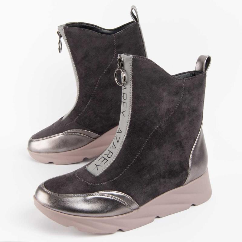 Botín De Cuña Para Mujer.  Montevita  Calig6  100965 41 gris