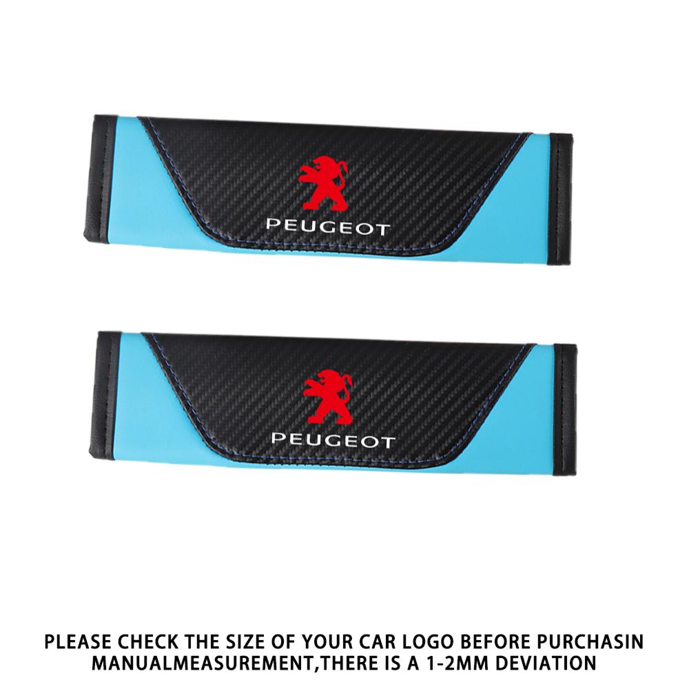 2pcs Car Seat Belt Cover Safety Belt Shoulder Protector Pad For Peugeot 207 3008 206 208 308 307 408 2008 107 Accessories key DC06