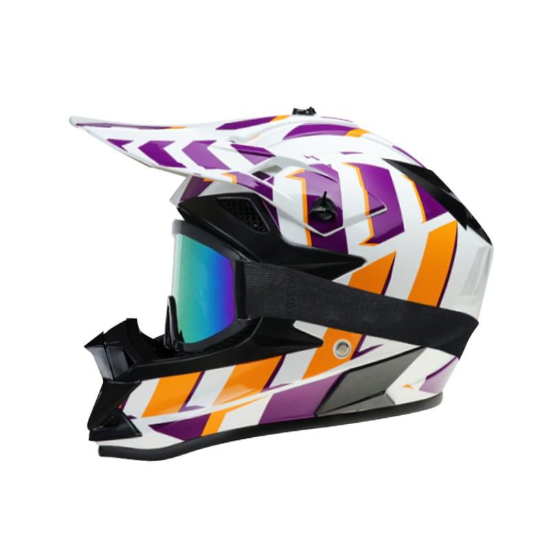 Full Face Off-Road Motorcycle Helmet ABS Material DOT Certified Adult Trail Dirt Bike Riding