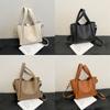 Korean Style Female Shoulder Bag Solid Color Crossbody Totes Elegant Leather Top-handle Bags Girls