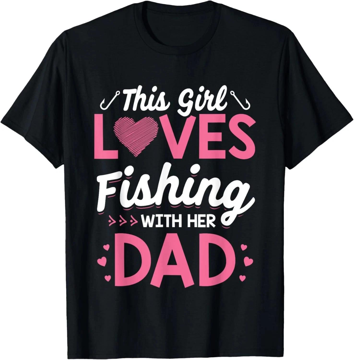 Daughter Fishing Shirt Dad Daughter Matching Fishing T- Shirt XL