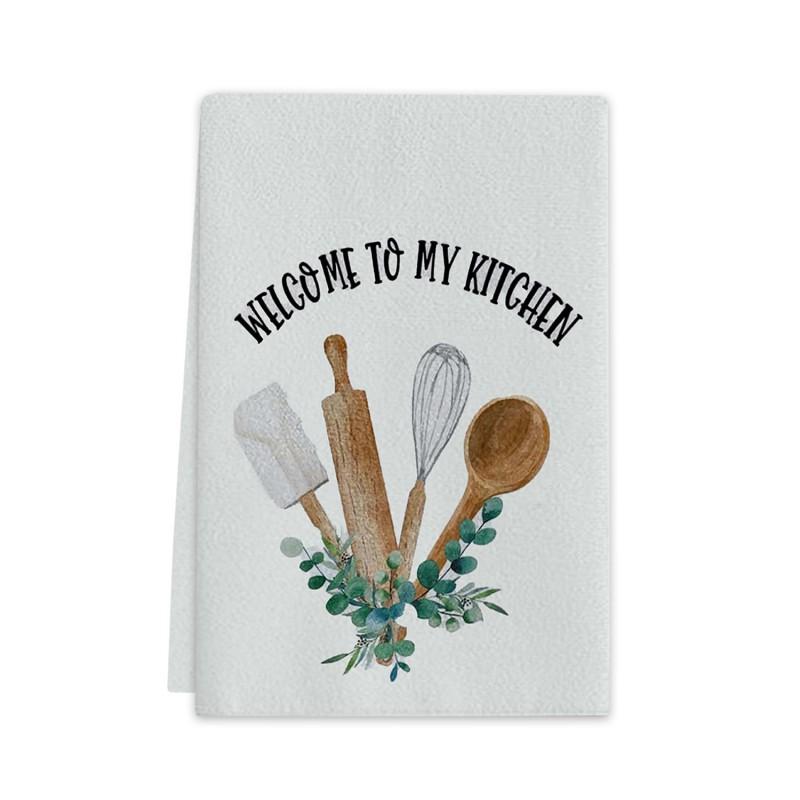 Microfiber Kitchen Towel Dishcloth Cleaning Cloth Washing Dishes Countertop Wiping Non Scratch Absorbent Multi Use Household Utility