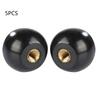 5Pcs Black Bakelite Ball Lever Knob Copper Insert M12*40 Machine Tool Replacement