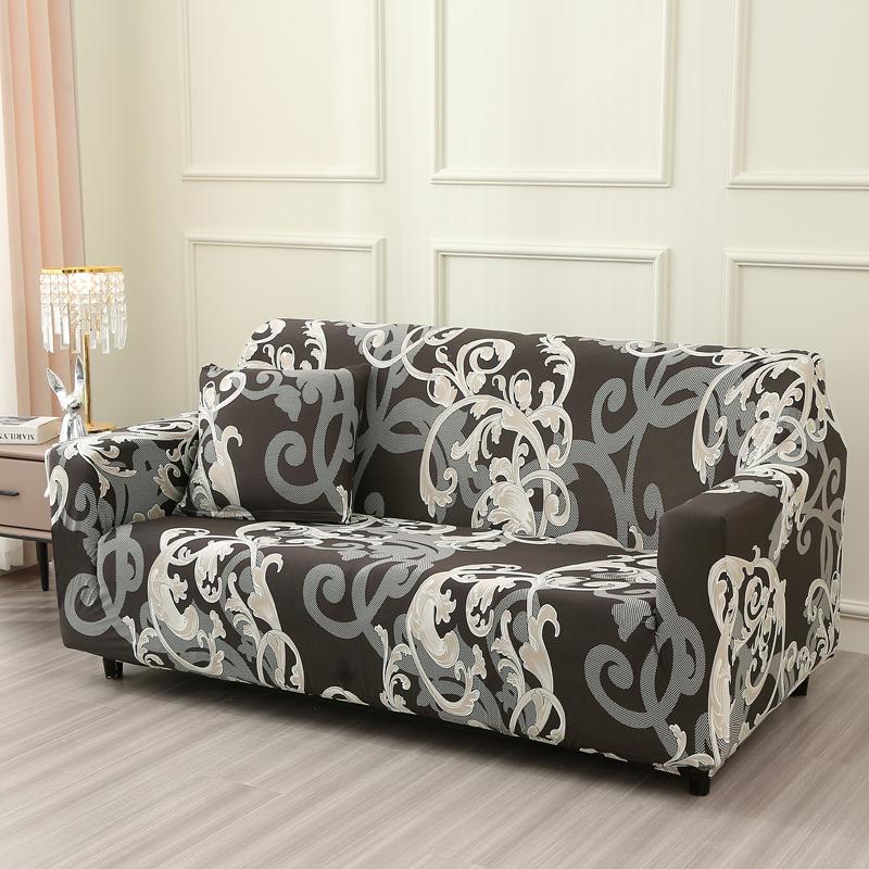 Elastic Sofa Covers for Living Room Solid Color Spandex Sectional Corner Slipcovers Couch Cover L Shape Need Buy 2PCS Cover